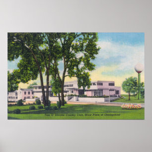 Exterior View of Tam O'Shanter Country Club Poster