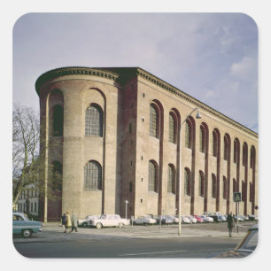Exterior view of the Aula Palatina, built c.310 Square Sticker
