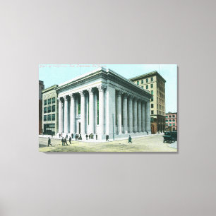 Exterior View of the Bank of California Canvas Print
