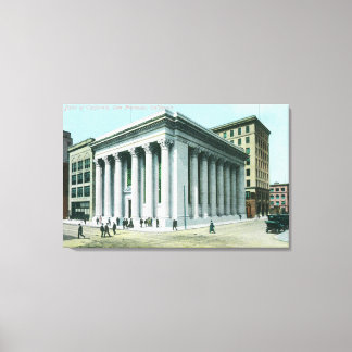 Exterior View of the Bank of California Canvas Print