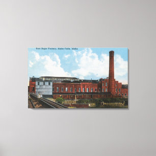 Exterior View of the Beet Sugar Factory Canvas Print