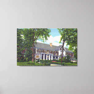 Exterior View of the Berkshire Inn Canvas Print