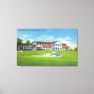 Exterior View of the Brooklawn Country Club Canvas Print