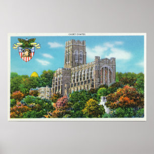 Exterior View of the Cadet Chapel Poster