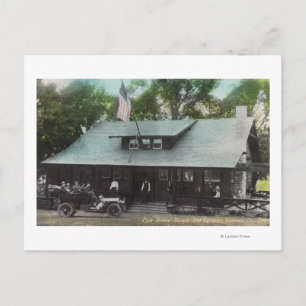 Exterior View of the Club House Postcard