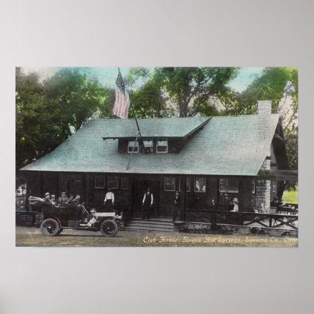 Exterior View of the Club House Poster (Front)