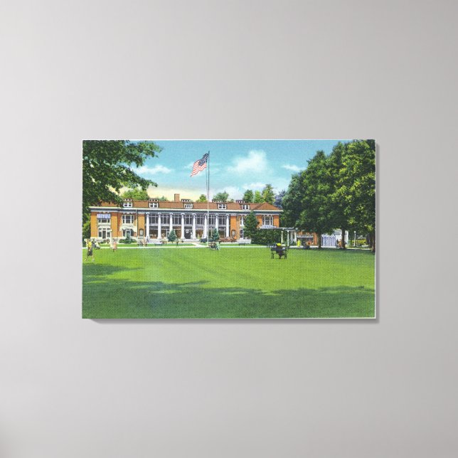 Exterior View of the Colonnade Building Canvas Print (Front)