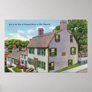 Exterior View of the Common House Poster