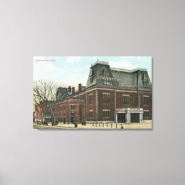 Exterior View of the Convention Hall Canvas Print (Front)