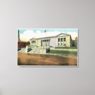 Exterior View of the Court House Canvas Print