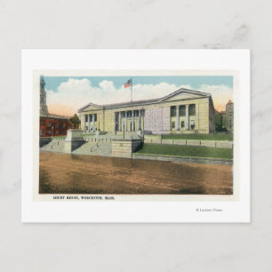 Exterior View of the Court House Postcard