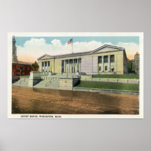 Exterior View of the Court House Poster