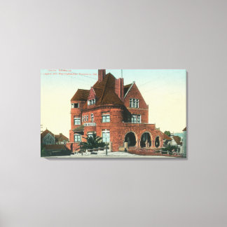 Exterior View of the Crocker Residence Canvas Print