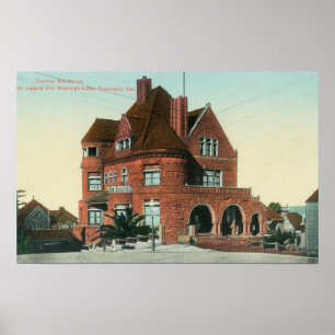 Exterior View of the Crocker Residence Poster