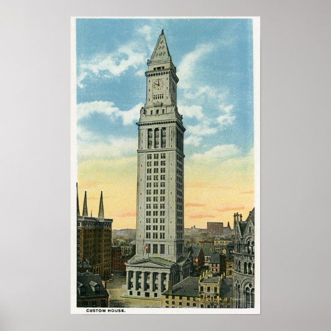 Exterior View of the Custom House Poster (Front)