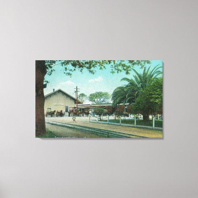 Exterior View of the DepotHealdsburg, CA Canvas Print (Front)