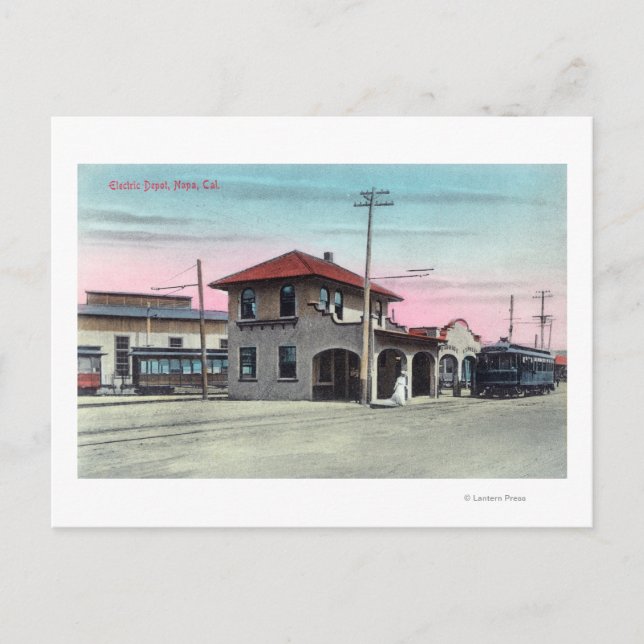 Exterior View of the Electric DepotNapa, CA Postcard (Front)