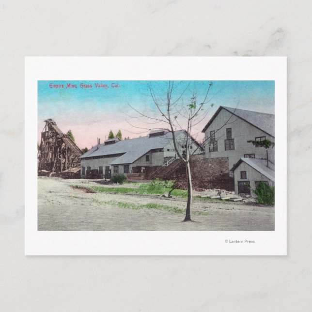 Exterior View of the Empire Mine Postcard (Front)