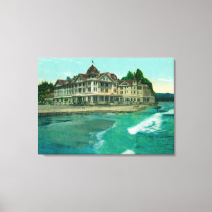 Exterior View of the Famous Capitola Hotel Canvas Print