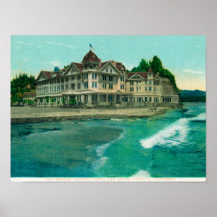 Exterior View of the Famous Capitola Hotel Poster