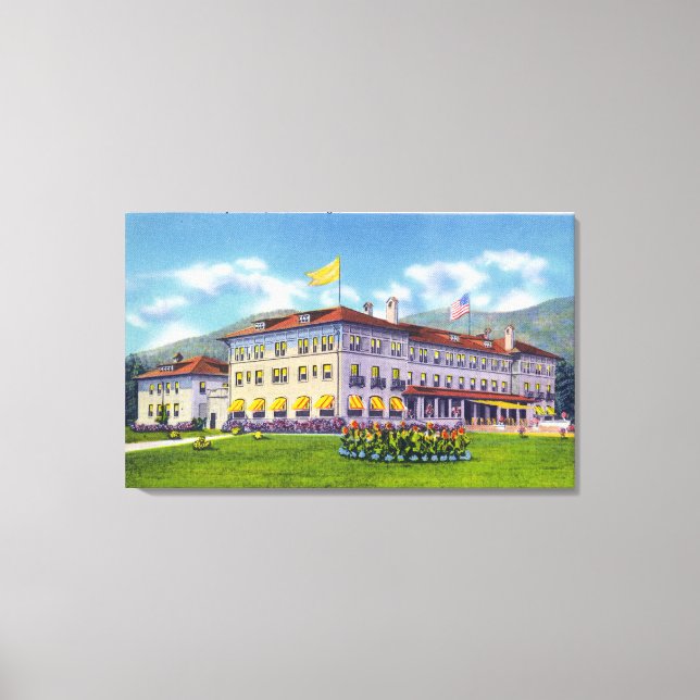 Exterior View of the Fort William Henry Hotel Canvas Print (Front)