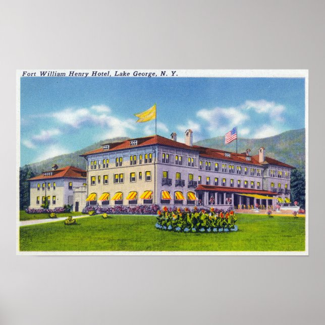Exterior View of the Fort William Henry Hotel Poster (Front)