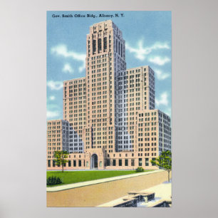 Exterior View of the Gov Smith Office Building Poster