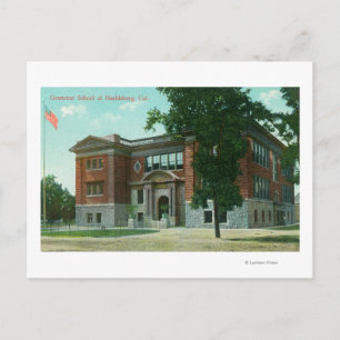 Exterior View of the Grammar School 3 Postcard