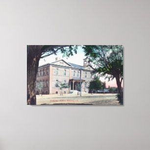 Exterior View of the Grammar SchoolRedding, CA Canvas Print