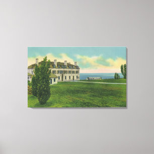 Exterior View of the Grand Trunk Railroad Canvas Print