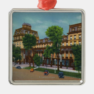 Exterior View of the Grand Union Hotel # 2 Metal Tree Decoration