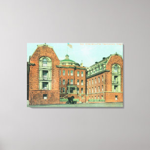 Exterior View of the Hahnemann Hospital Canvas Print