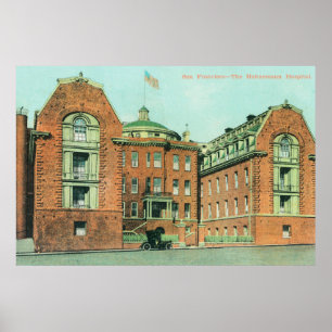 Exterior View of the Hahnemann Hospital Poster