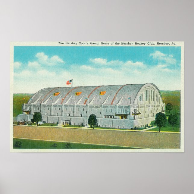 Exterior View of the Hershey Sports Area Poster (Front)