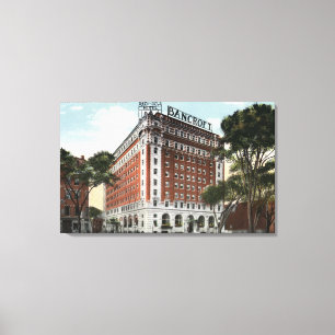 Exterior View of the Hotel Bancroft Canvas Print