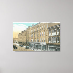 Exterior View of the Hotel Bennett Canvas Print