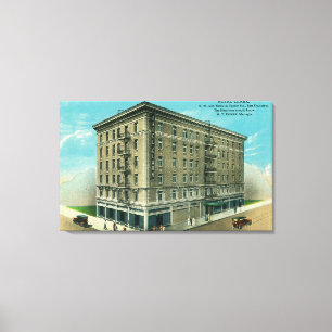 Exterior View of the Hotel Clark Canvas Print