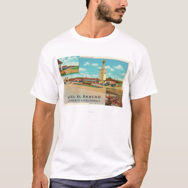 Exterior View of the Hotel el Rancho T-Shirt (Front)
