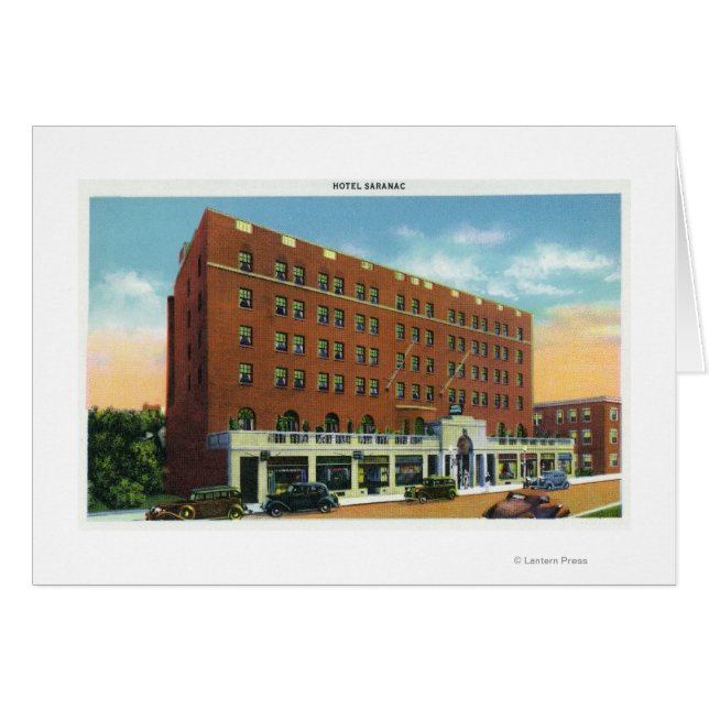 Exterior View of the Hotel Saranac (Front Horizontal)