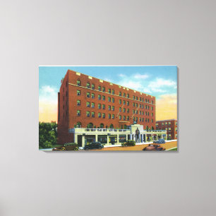 Exterior View of the Hotel Saranac Canvas Print