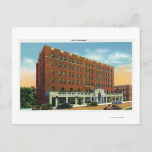 Exterior View of the Hotel Saranac Postcard