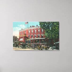 Exterior View of the Hotel Witherill Canvas Print
