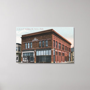 Exterior View of the IOOF Building Canvas Print