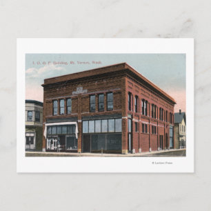 Exterior View of the IOOF Building Postcard