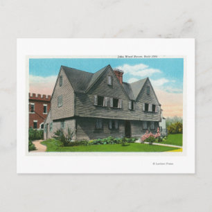 Exterior View of the John Ward House Postcard