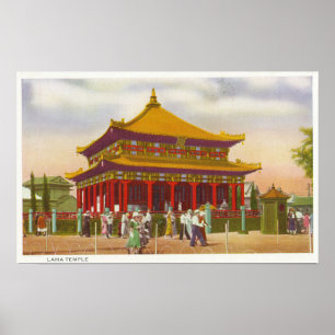 Exterior View of the Lama Temple Poster