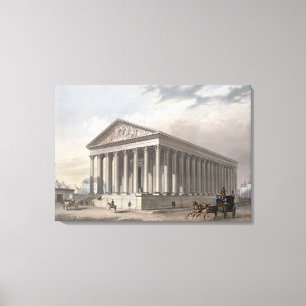 Exterior view of the Madeleine, Paris Canvas Print