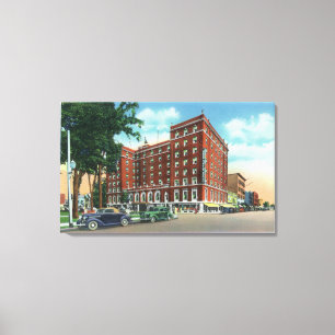 Exterior View of the Mark Twain Hotel Canvas Print
