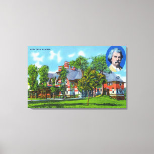Exterior View of the Mark Twain Memorial Canvas Print