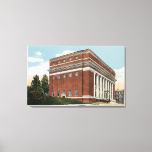 Exterior View of the Masonic Temple Canvas Print